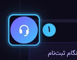 چت پشتیبانی — تصویر واقعی پنل رشدینو